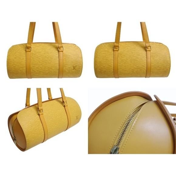 Louis Vuitton Handbags - Louis Vuitton Soufflot Handbag Epi Yellow Leather